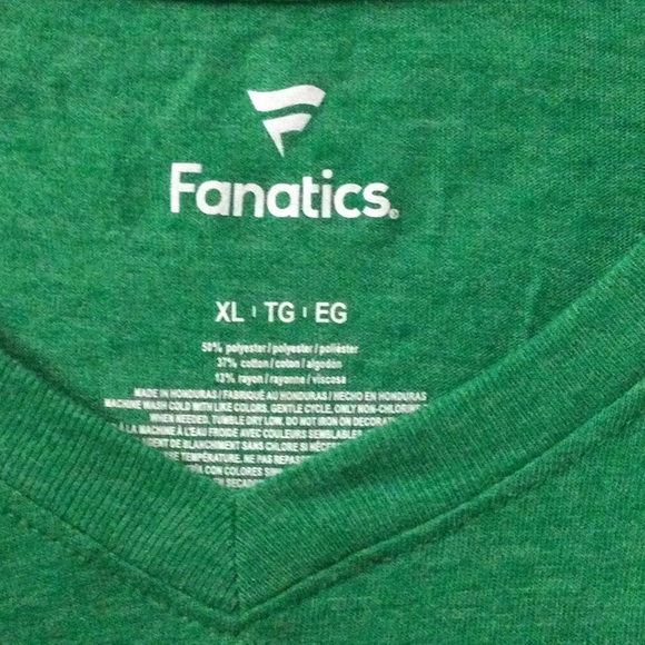 Fanactics green tee sz XL - Picture 3 of 5